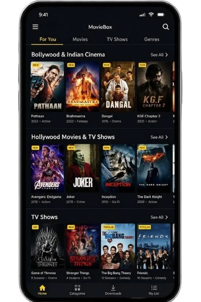 Hollywood Movies & TV Shows
Bollywood & Indian Cinema